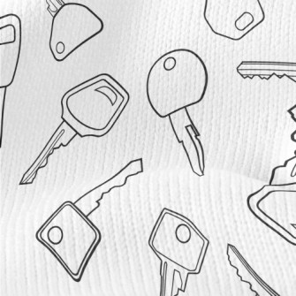 Simple Lines Various Keys Stretch Jersey