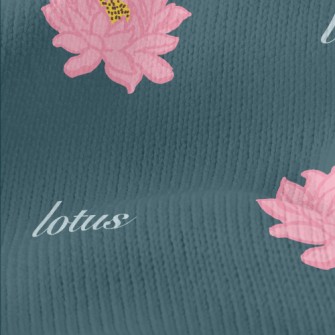 Hand Drawn Beautiful Lotus Stretch Jersey