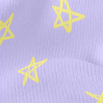 Hand Drawn Simple Stars Stretch Jersey