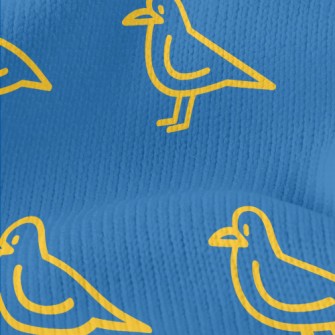 Simple Yellow Line Bird Stretch Jersey