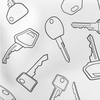 Simple Lines Various Keys Lightweight Cotton Poplin