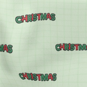 Bold Christmas English Lightweight Cotton Poplin