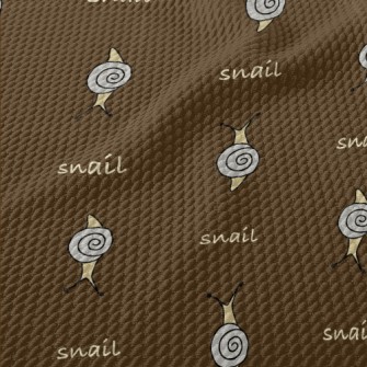 Simple Color Block Snail Birdseye Piqué