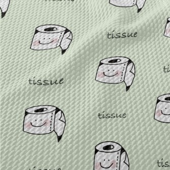 Dull And Cute Toilet Paper Birdseye Piqué