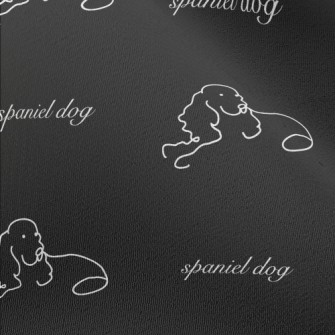 Hand Drawn Simple Dog Chiffon