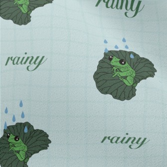 Frog Sitting On A Leaf Chiffon