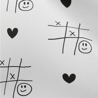 Graffiti TicTacToe Love Heart Chiffon