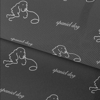 Hand Drawn Simple Dog Waterproof Oxford