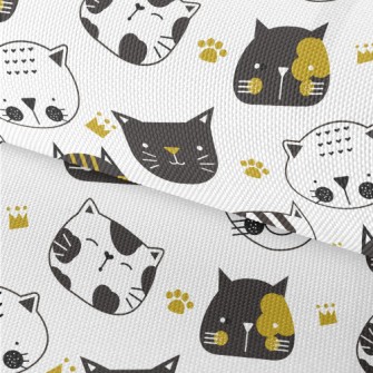 Black And White Cat Waterproof Oxford