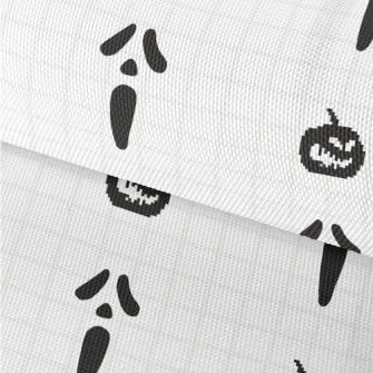 Pixel Pumpkin And Ghost Face Waterproof Oxford