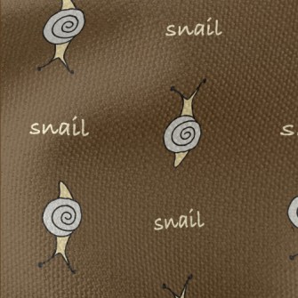 Simple Color Block Snail Waterproof Canvas