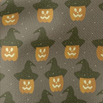 Pumpkin Wearing A Witch Hat Waterproof Canvas