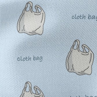 Simple Gray Plastic Bag Waterproof Canvas