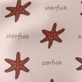 Red Five-clawed Starfish Waterproof Canvas