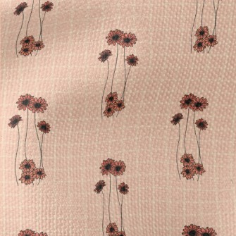 Pink Delicate Flowers Waterproof Canvas