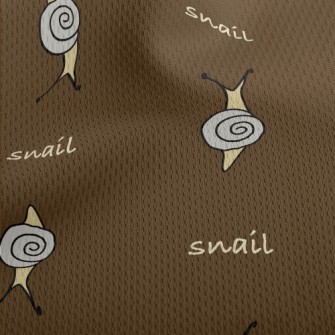 Simple Color Block Snail Athletic Mesh Flat Back