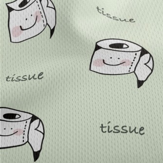 Dull And Cute Toilet Paper Athletic Mesh Flat Back