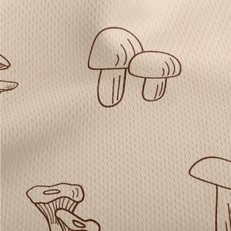 Various Mushrooms Shiitake Mus Athletic Mesh Flat Back
