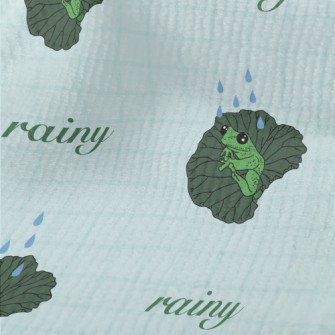 Frog Sitting On A Leaf Terry