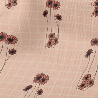 Pink Delicate Flowers Terry