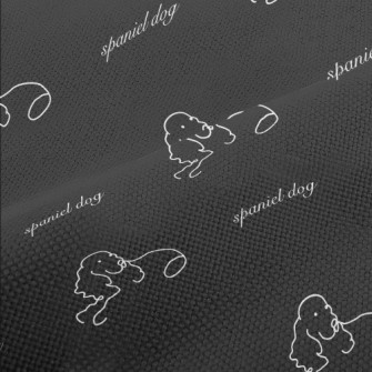 Hand Drawn Simple Dog Performance Linen