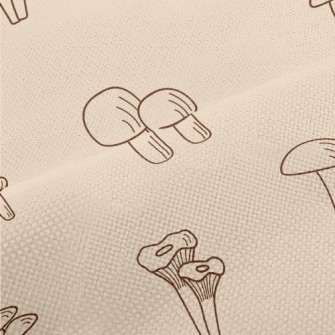 Various Mushrooms Shiitake Mus Performance Linen