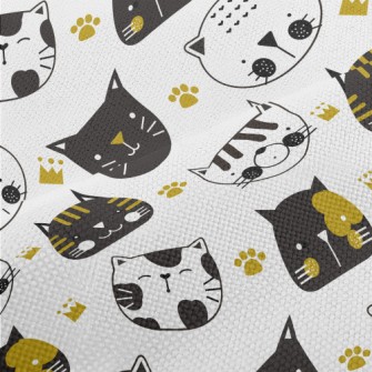 Black And White Cat Performance Linen