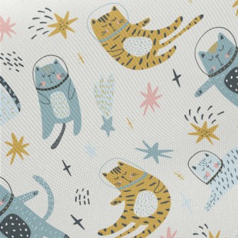 Cat Wearing Space Helmet Twill