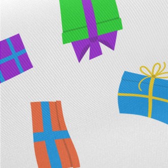 Brightly Colored Gifts Twill