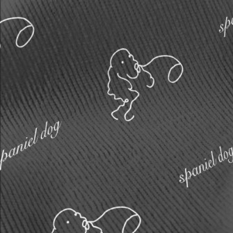 Hand Drawn Simple Dog Standard Corduroy