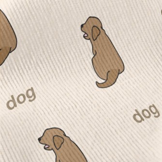 Simple Color Block Dog Standard Corduroy