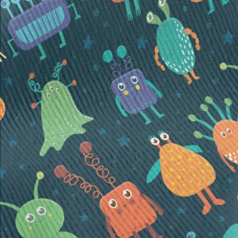 Cute Aliens Standard Corduroy