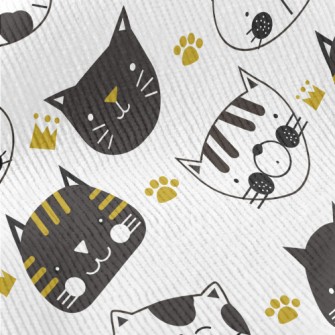 Black And White Cat Standard Corduroy