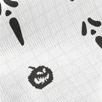 Pixel Pumpkin And Ghost Face Standard Corduroy