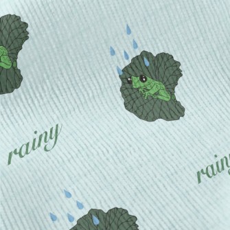 Frog Sitting On A Leaf Standard Corduroy