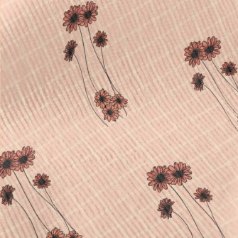 Pink Delicate Flowers Standard Corduroy