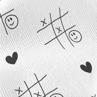 Graffiti TicTacToe Love Heart Standard Corduroy