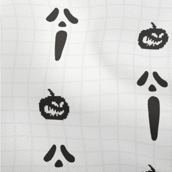 Pixel Pumpkin And Ghost Face Dobby