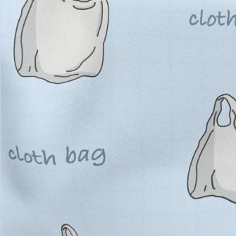 Simple Gray Plastic Bag Stretch Ponte