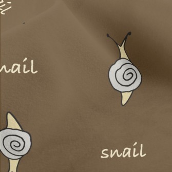 Simple Color Block Snail Micro Fleece