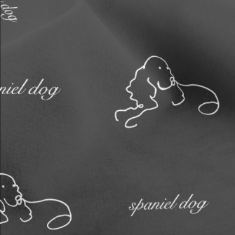 Hand Drawn Simple Dog Micro Fleece