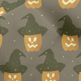 Pumpkin Wearing A Witch Hat Micro Fleece