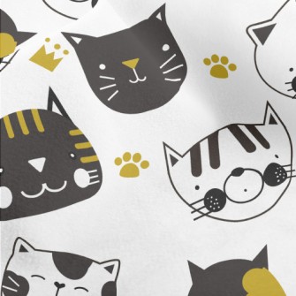 Black And White Cat Micro Fleece