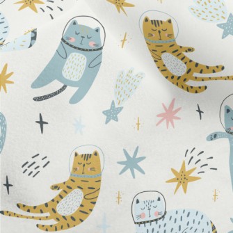 Cat Wearing Space Helmet Micro Fleece