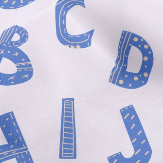 English Letters With Different Micro Fleece
