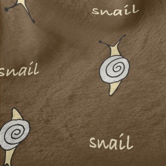 Simple Color Block Snail Minky