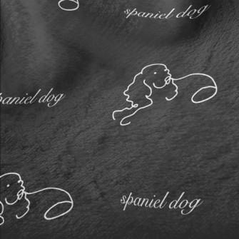 Hand Drawn Simple Dog Minky