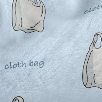 Simple Gray Plastic Bag Minky