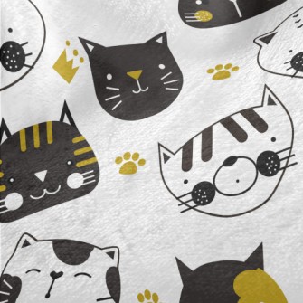 Black And White Cat Minky