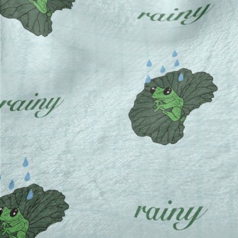 Frog Sitting On A Leaf Minky